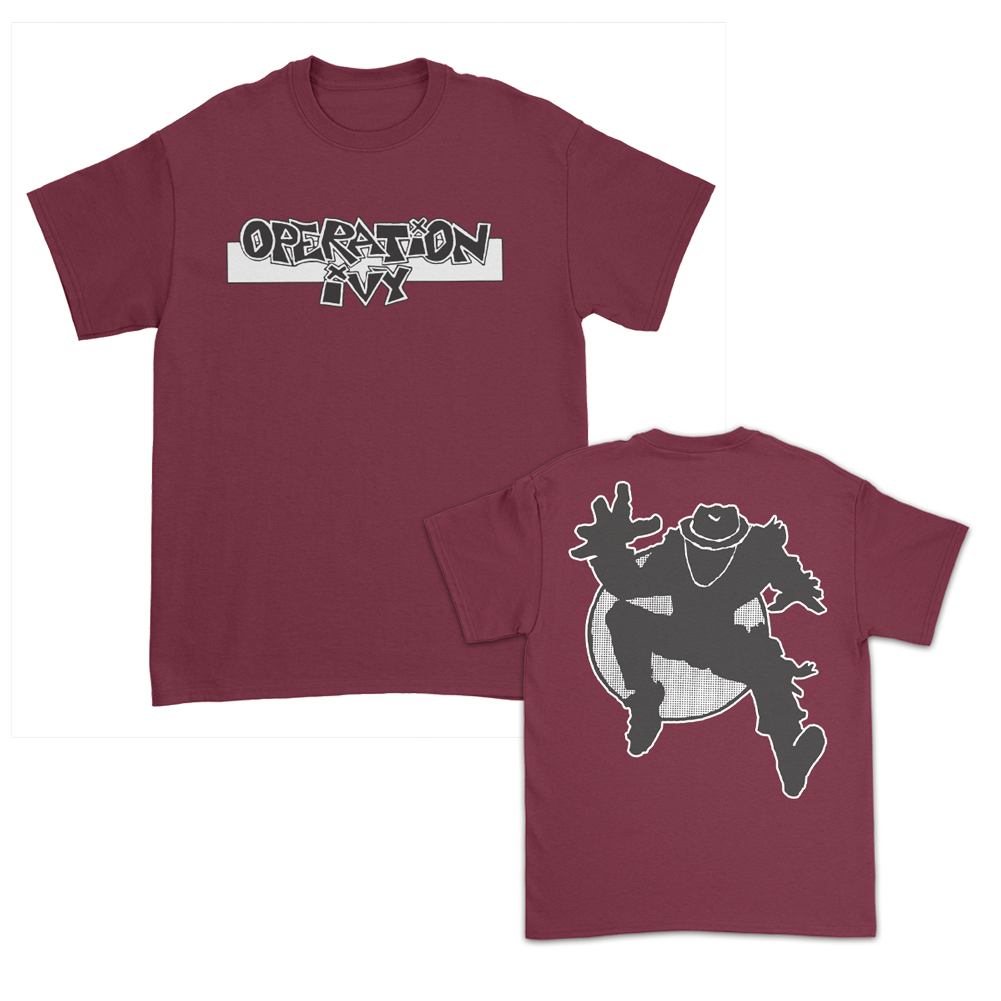 Operation Ivy - Logo Skank Man T-Shirt (Burgundy)