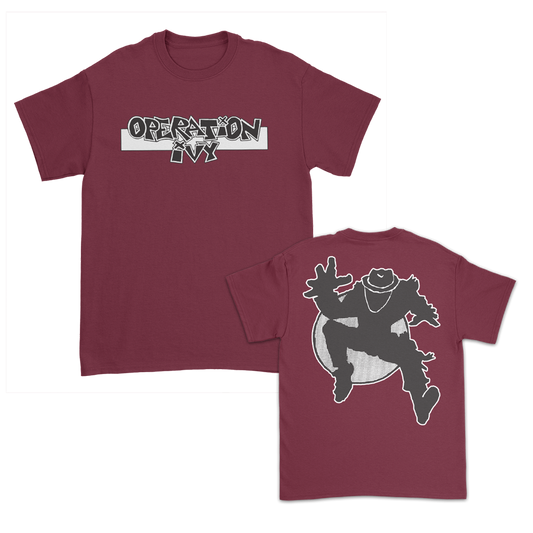 Operation Ivy - Logo Skank Man T-Shirt (Burgundy)